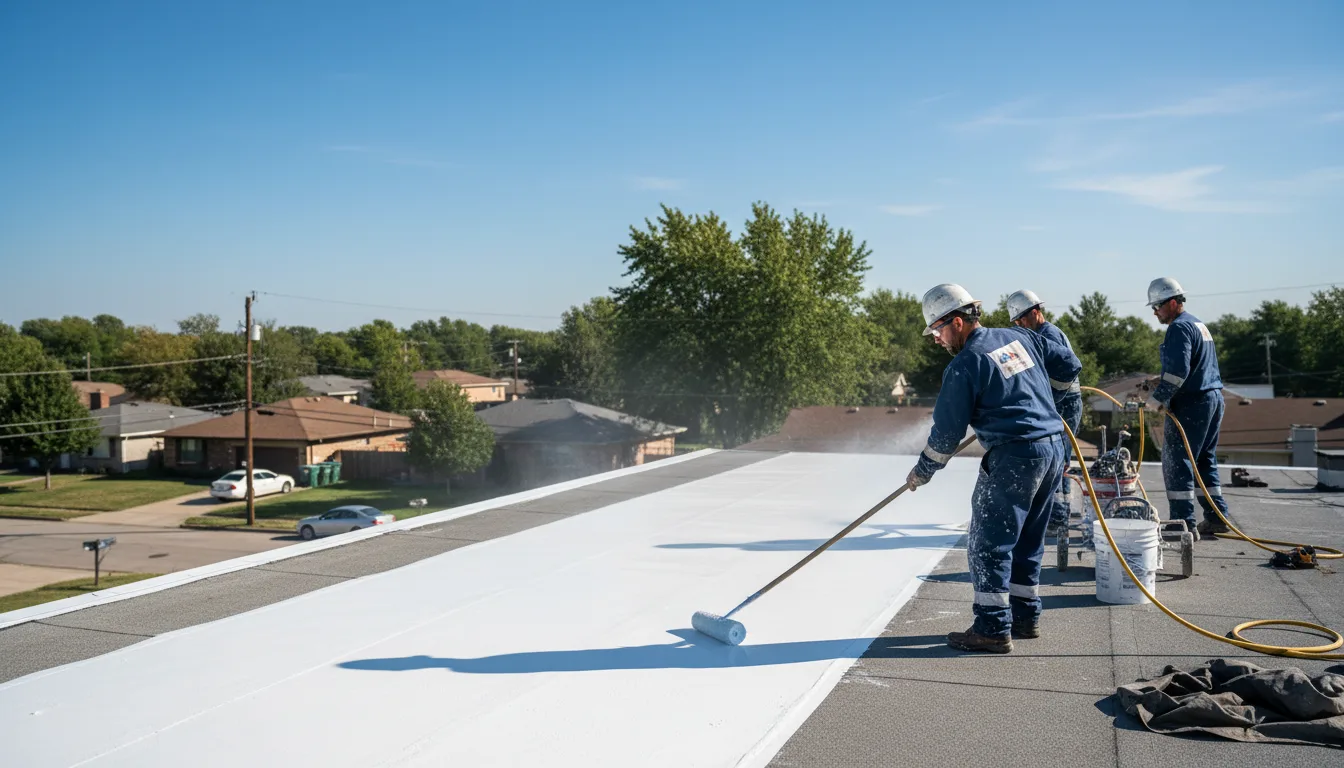 Commercial roof coating in Delphia, KY near me